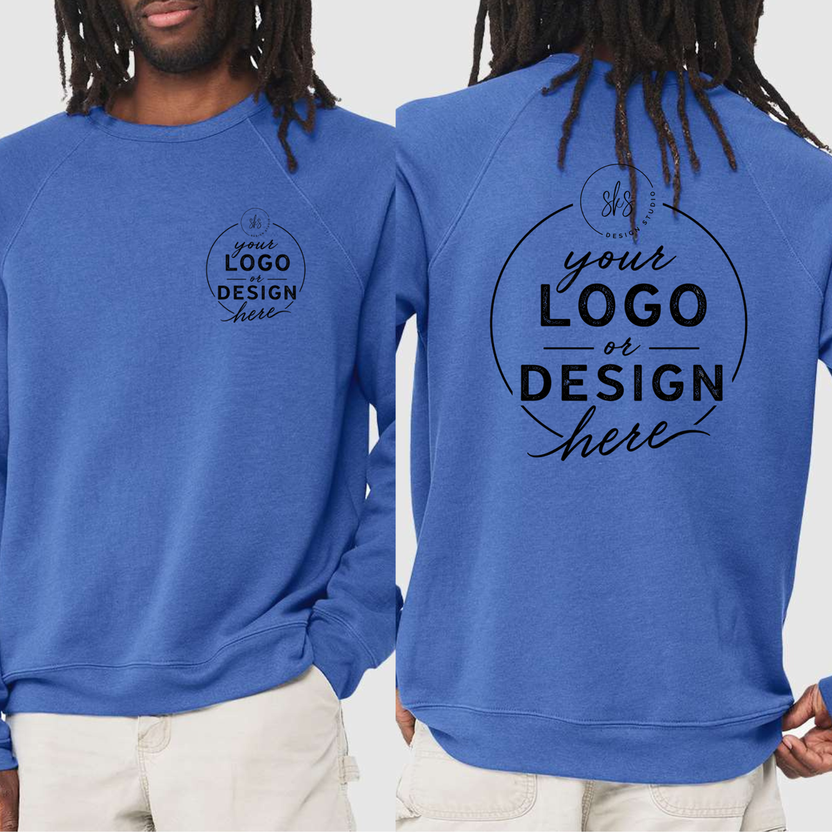 CUSTOM LOGO | Unisex Crewneck Sweatshirt [BELLA CANVAS]