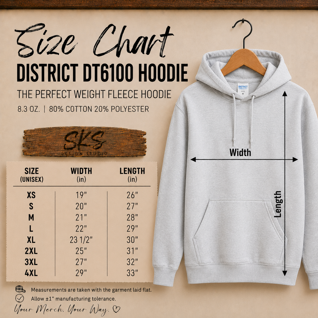 CUSTOM LOGO | Unisex Hoodie [DISTRICT]