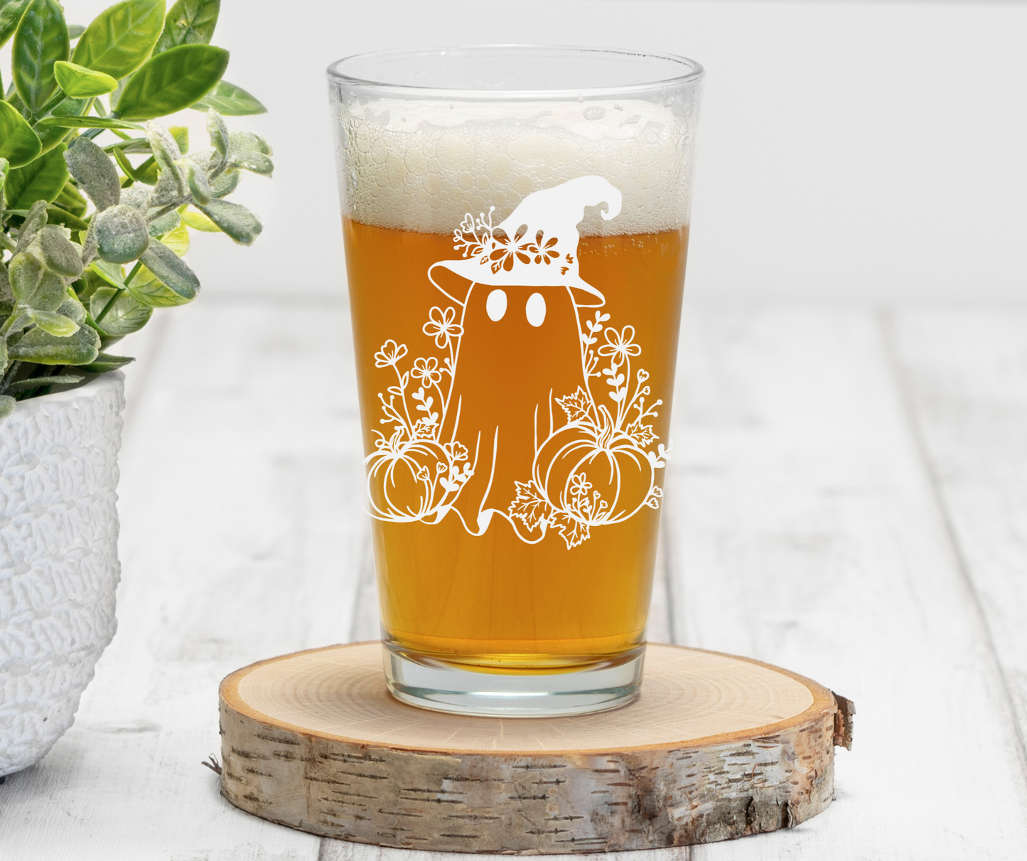 Ghost | ENGRAVED | 16 oz Pint Glass