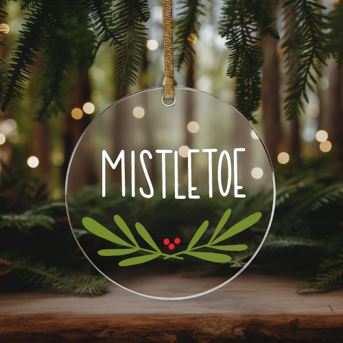 Mistletoe | VINYL | Christmas Ornament