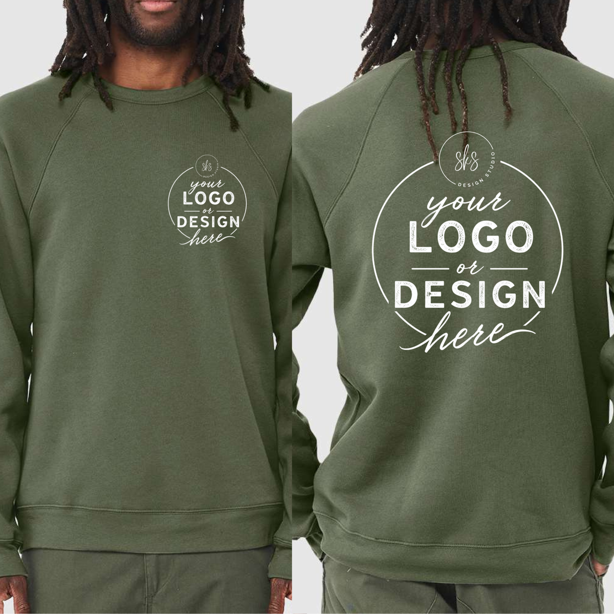 CUSTOM LOGO | Unisex Crewneck Sweatshirt [BELLA CANVAS]