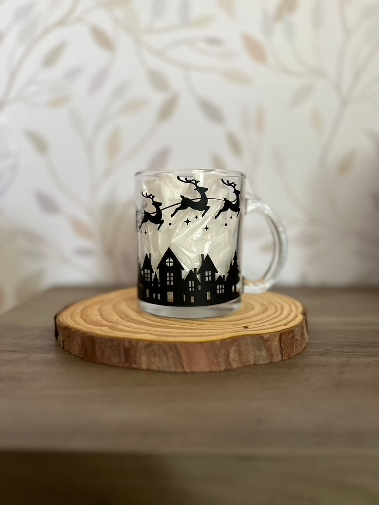 Twas The Night Before Christmas | VINYL | 12 oz Clear Coffee Mug