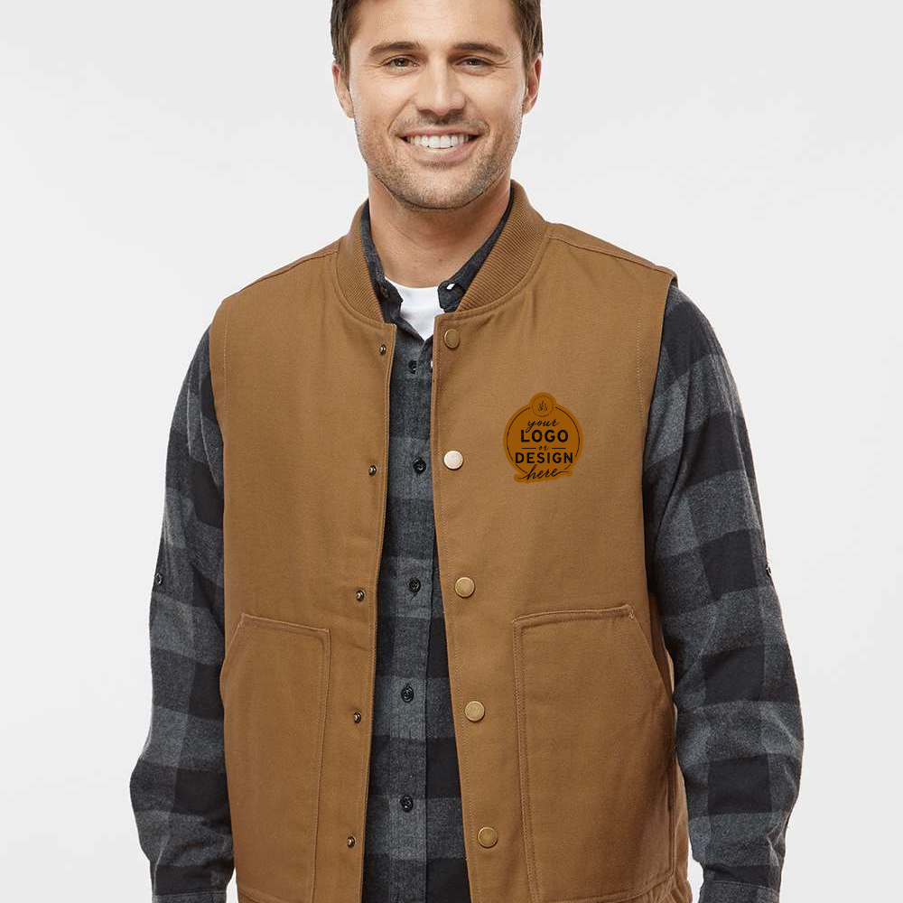 CUSTOM LOGO | Men's Insulated Canvas Vest [INDEPENDENT TRADING CO]