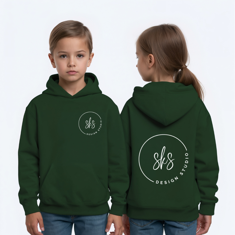 CUSTOM LOGO | Youth Unisex Hoodie Sweatshirt [GILDAN]