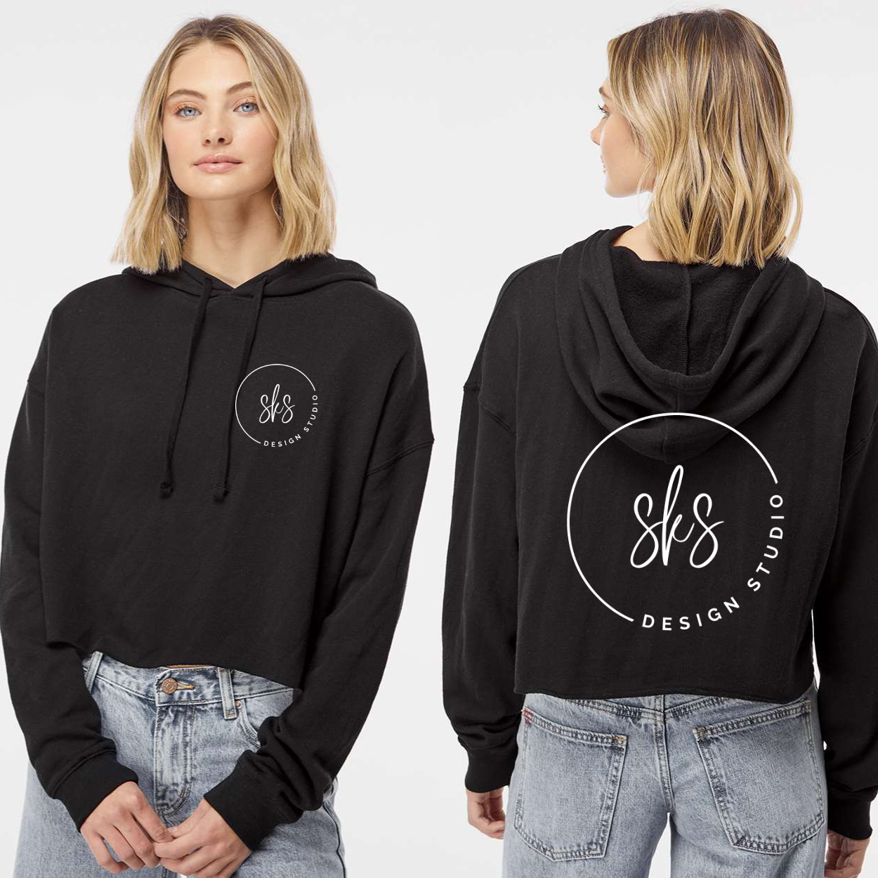 CUSTOM LOGO | Women’s Lightweight Crop Hoodie [INDEPENDENT TRADING CO]
