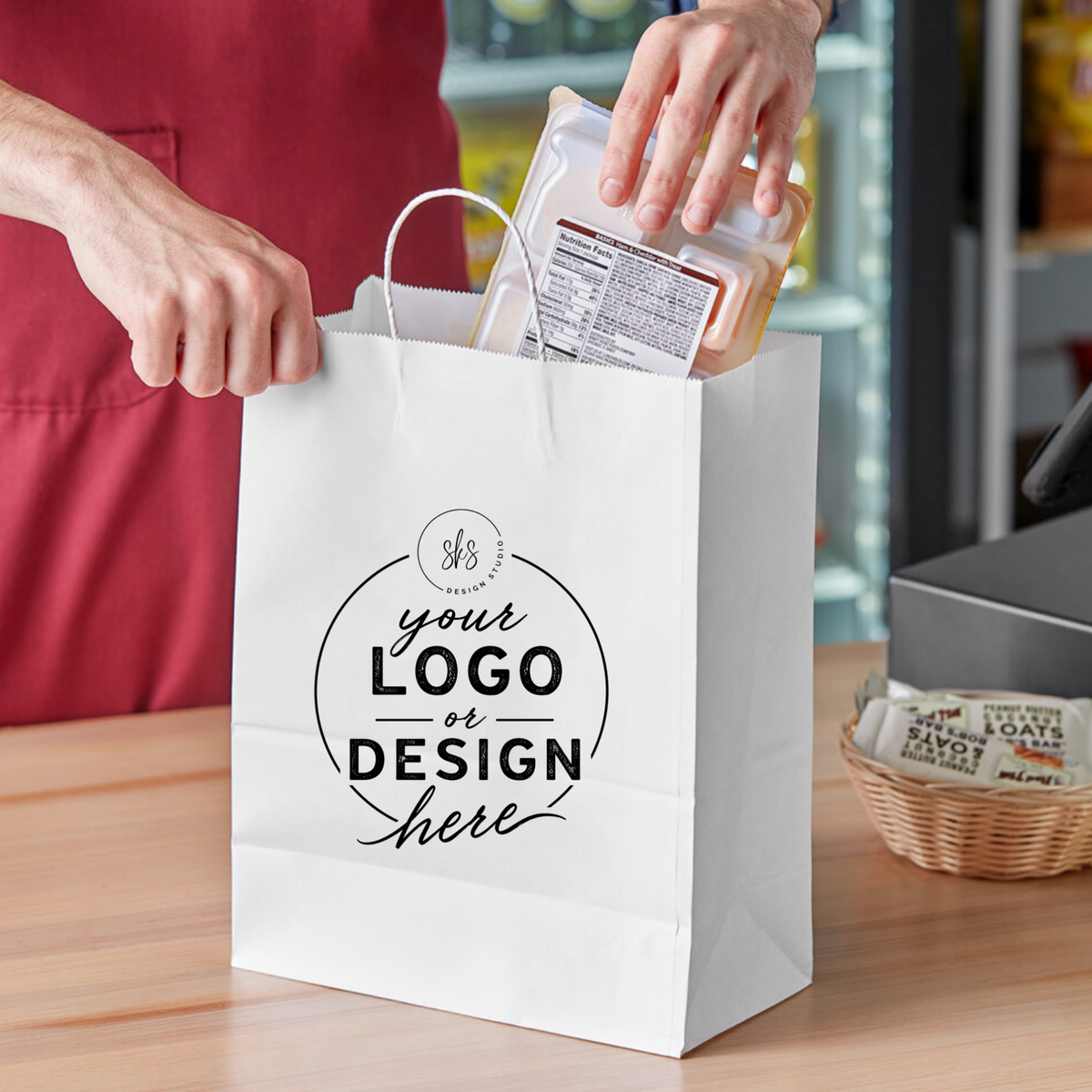 CUSTOM LOGO | Kraft Paper Bags
