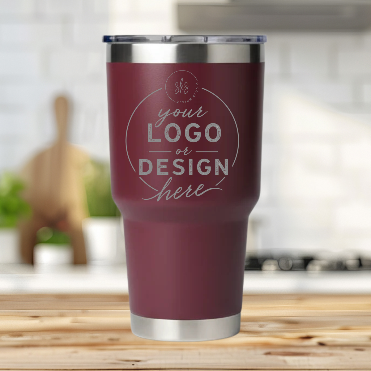 CUSTOM LOGO | ENGRAVED | 30oz Stainless Steel Tumbler