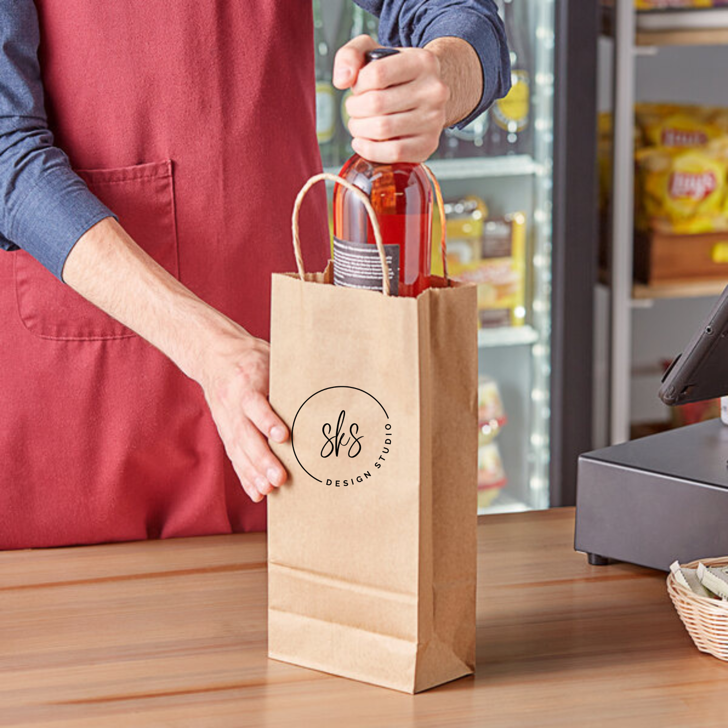 CUSTOM LOGO | Kraft Paper Bags