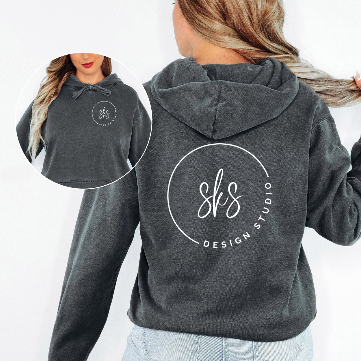 CUSTOM LOGO | Unisex Hoodie Sweatshirt [COMFORT COLORS]