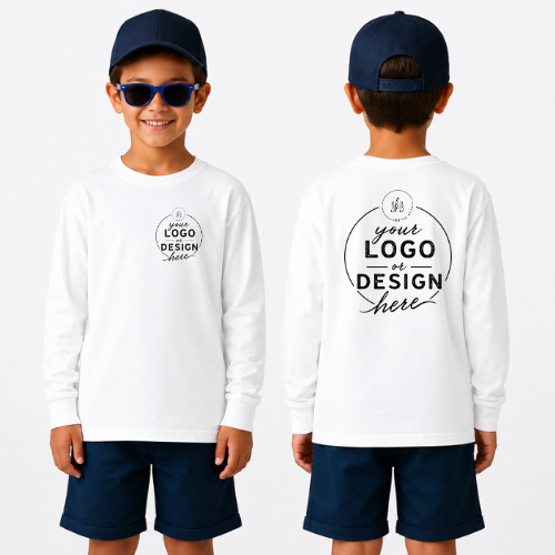 CUSTOM LOGO | Youth Unisex Long Sleeve Shirt [GILDAN]