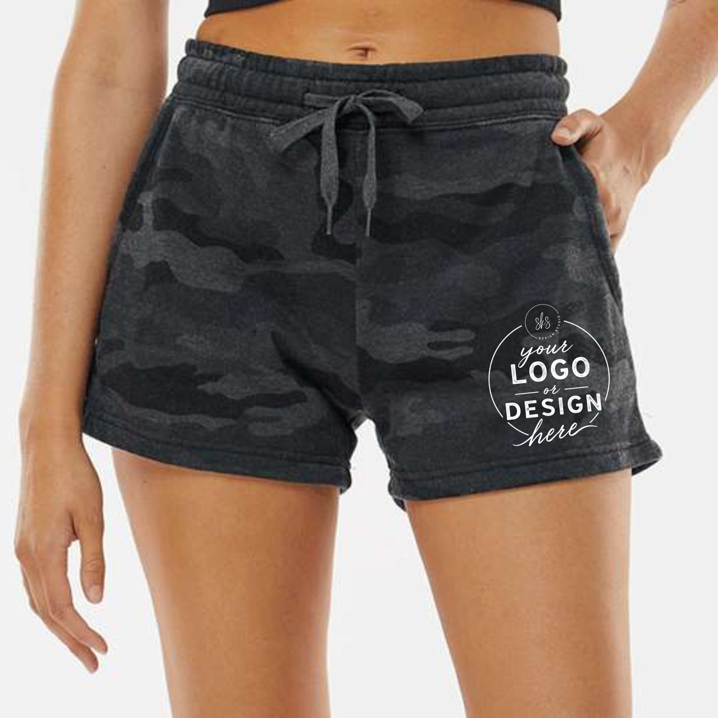 CUSTOM LOGO | Women's Lightweight Fleece Short [INDEPENDENT TRADING CO]