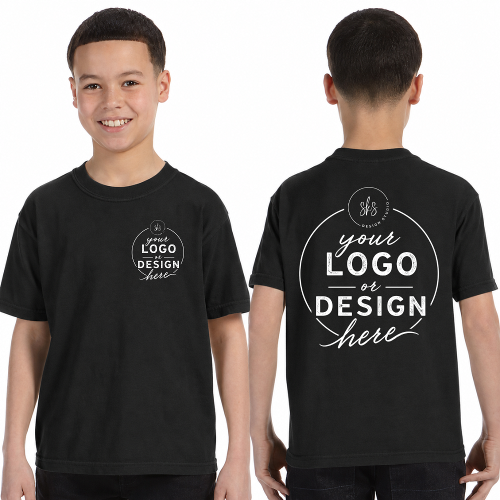 CUSTOM LOGO | Youth Unisex T-Shirt [COMFORT COLORS]