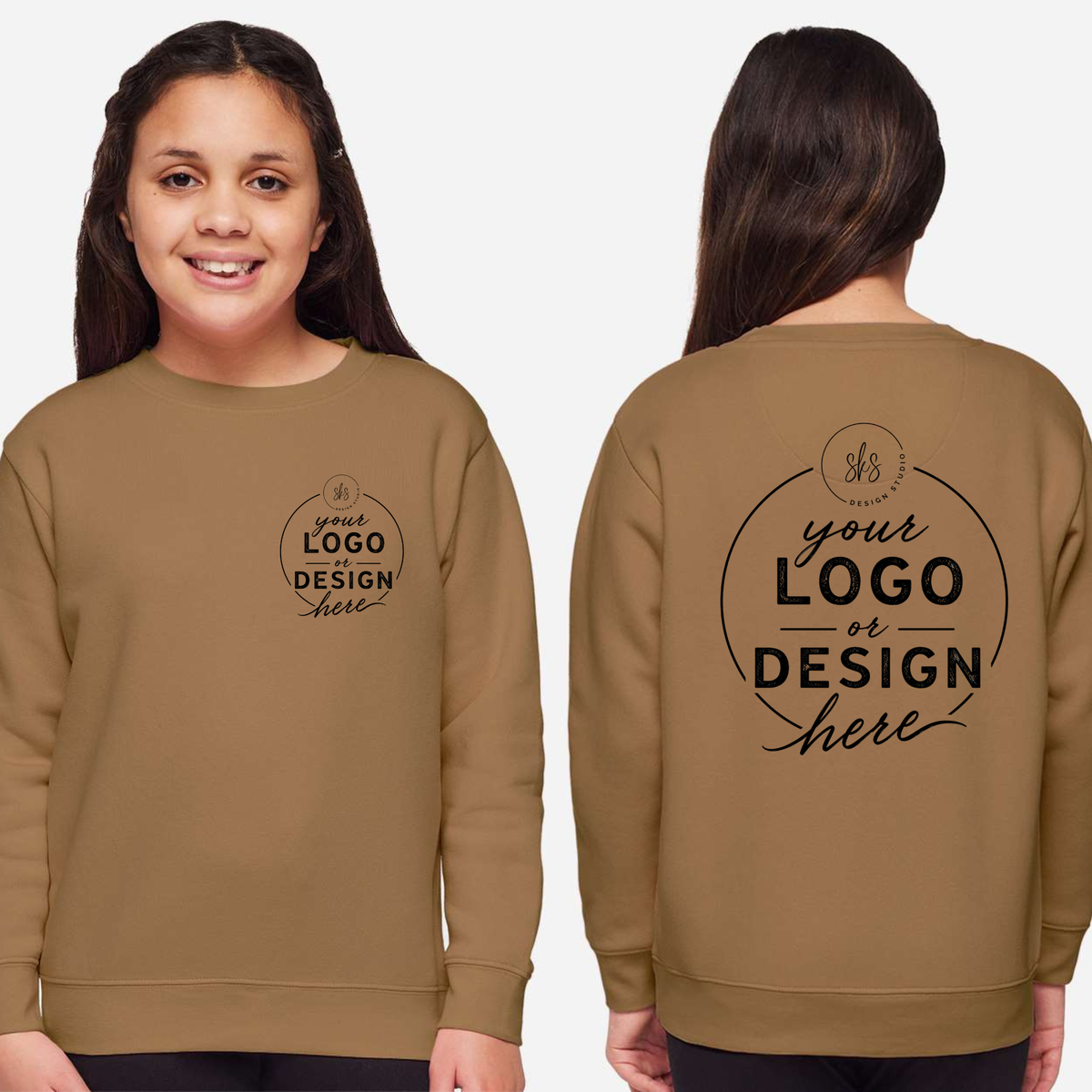 CUSTOM LOGO | Youth Crewneck Sweatshirt [LAT]