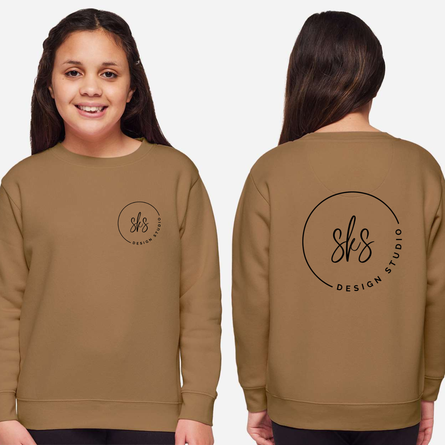 CUSTOM LOGO | Youth Crewneck Sweatshirt [LAT]