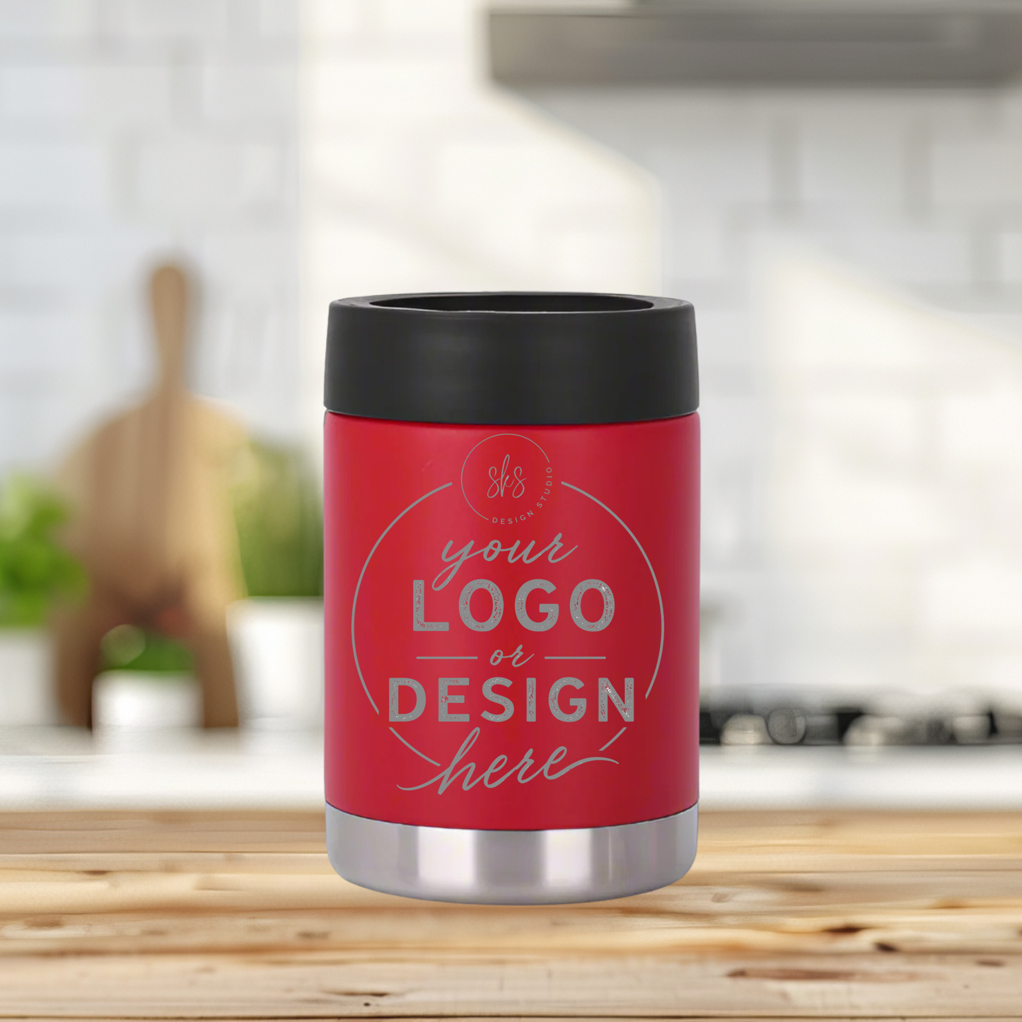 CUSTOM LOGO | ENGRAVED | 12oz Stainless Steel Can Cooler