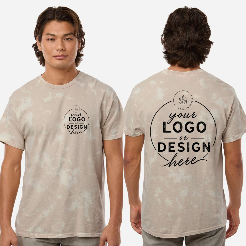 CUSTOM LOGO | Unisex Bleach Out Dyed T-Shirt [COLORTONE]