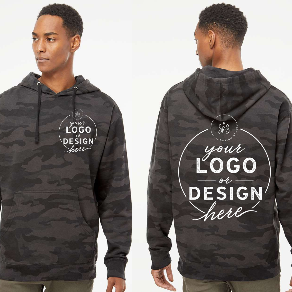 CUSTOM LOGO | Unisex Camo Hoodie [INDEPENDENT TRADING CO.]