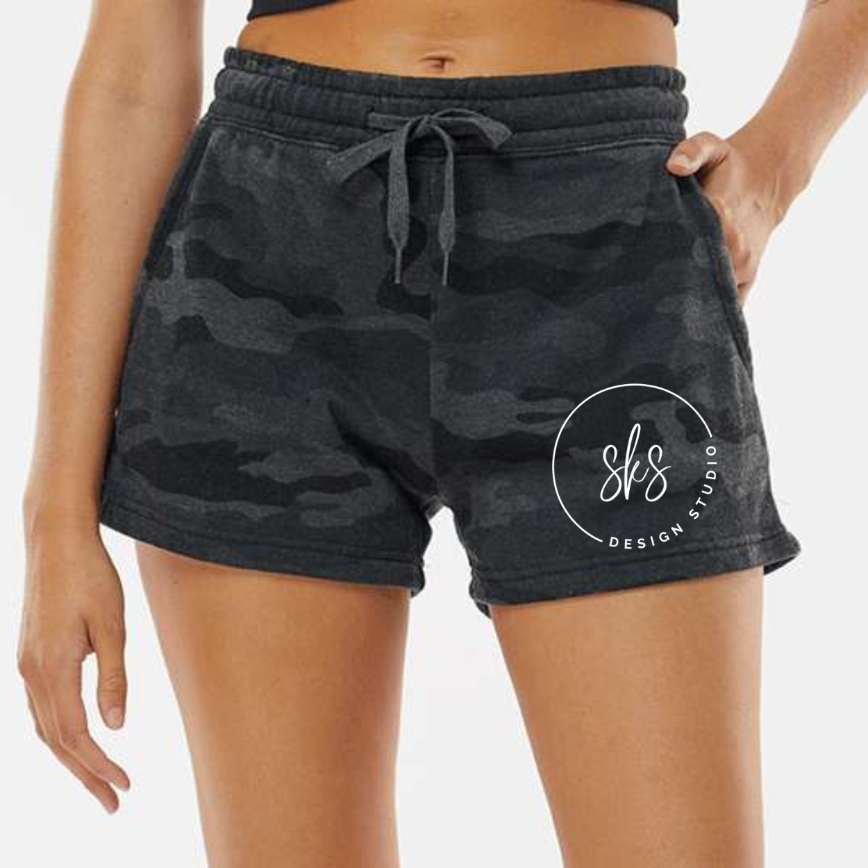 CUSTOM LOGO | Women's Lightweight Fleece Short [INDEPENDENT TRADING CO]