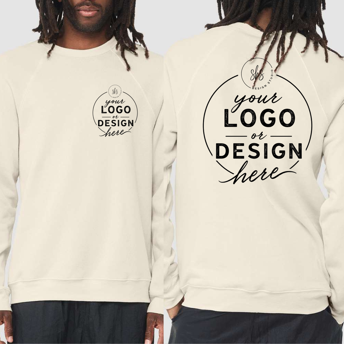 CUSTOM LOGO | Unisex Crewneck Sweatshirt [BELLA CANVAS]