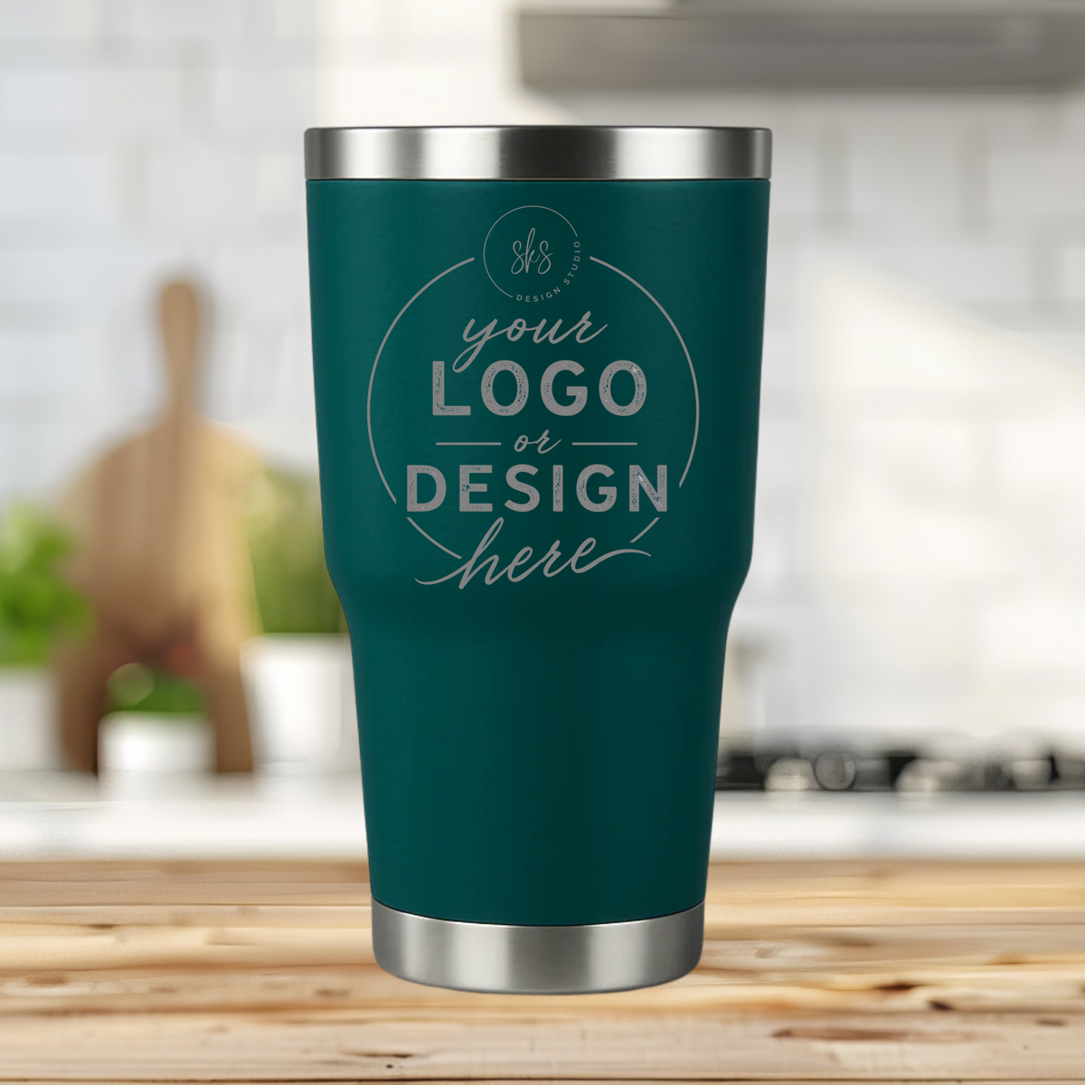 CUSTOM LOGO | ENGRAVED | 30oz Stainless Steel Tumbler