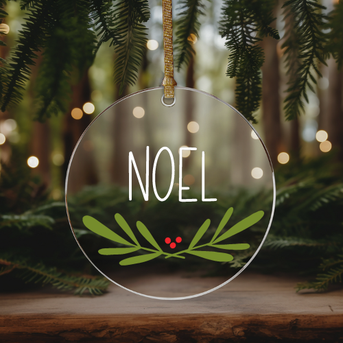 Noel | VINYL | Christmas Ornament