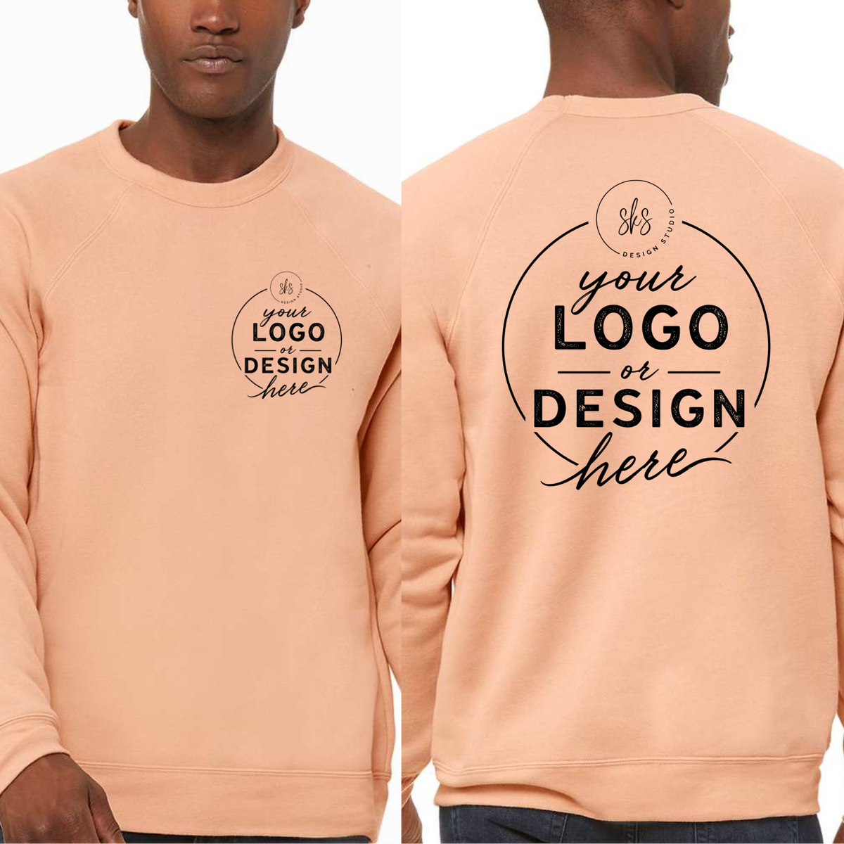 CUSTOM LOGO | Unisex Crewneck Sweatshirt [BELLA CANVAS]