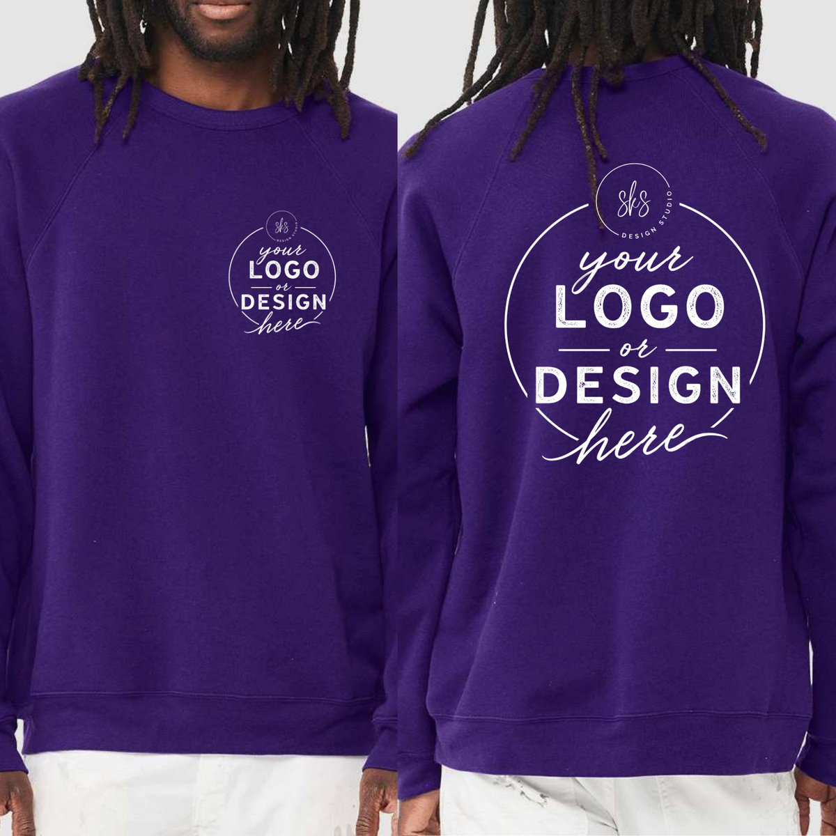 CUSTOM LOGO | Unisex Crewneck Sweatshirt [BELLA CANVAS]