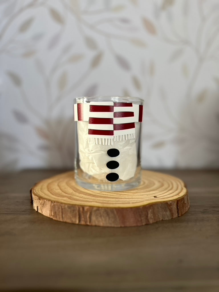 Snowman | VINYL | 12 oz Clear Coffee Mug