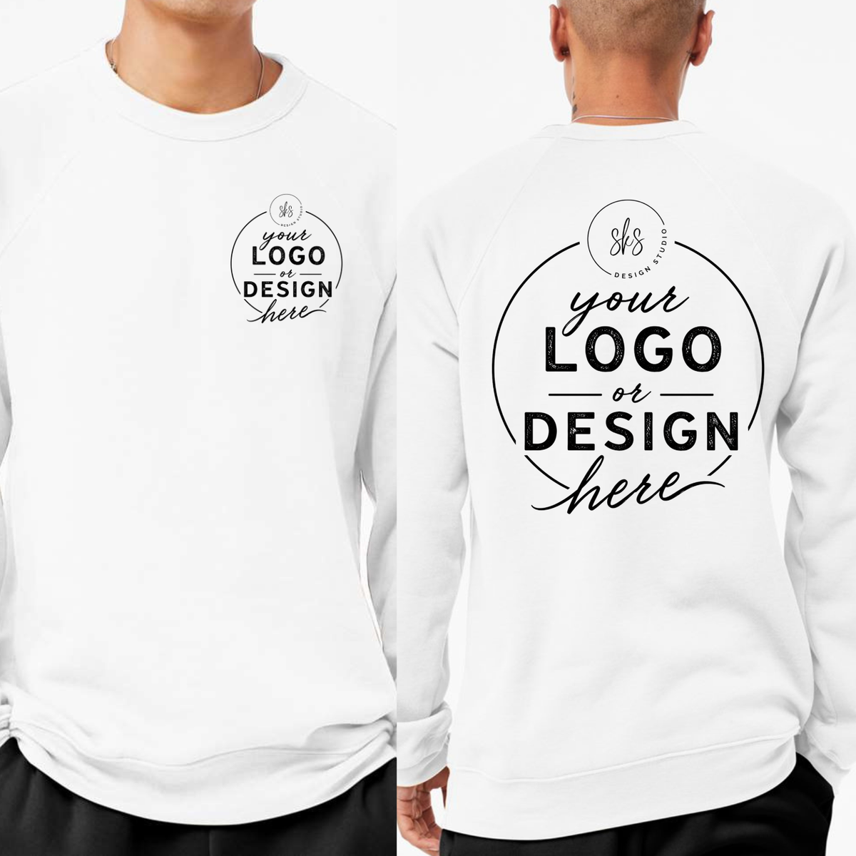CUSTOM LOGO | Unisex Crewneck Sweatshirt [BELLA CANVAS]