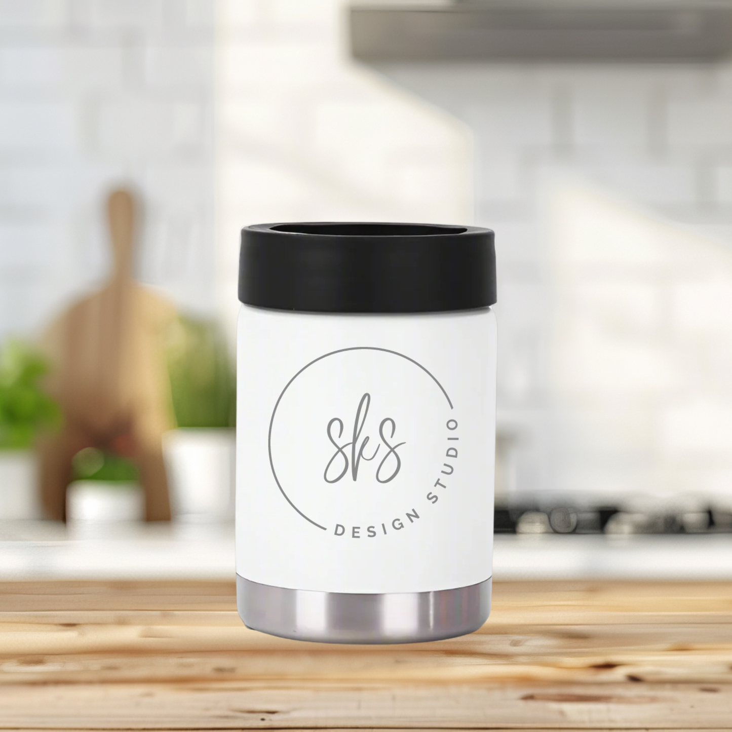 CUSTOM LOGO | ENGRAVED | 12oz Stainless Steel Can Cooler