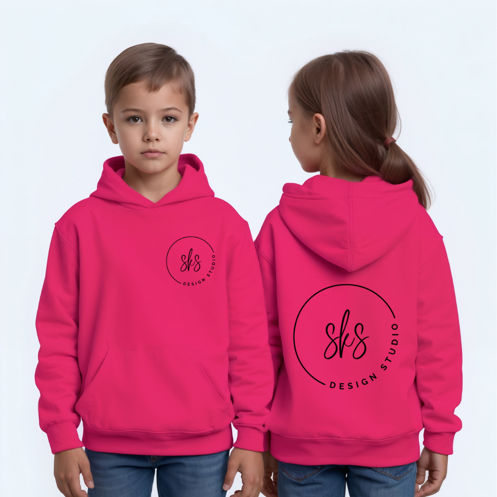 CUSTOM LOGO | Youth Unisex Hoodie Sweatshirt [GILDAN]