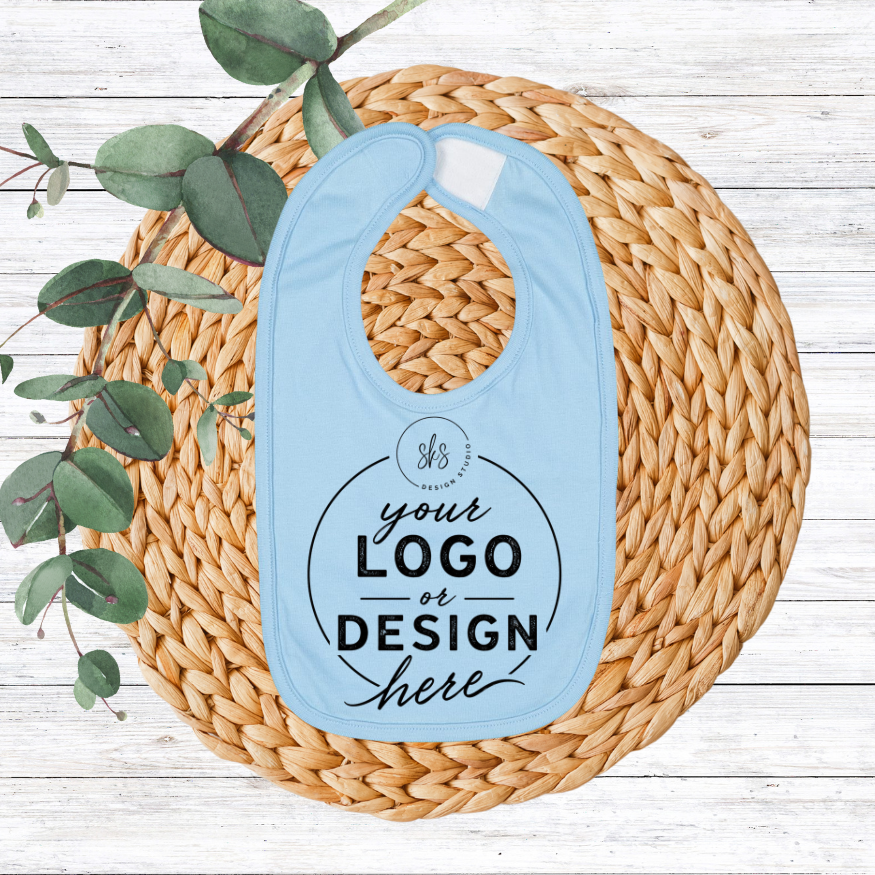 CUSTOM Logo | Infant Bib [RABBIT SKINS]