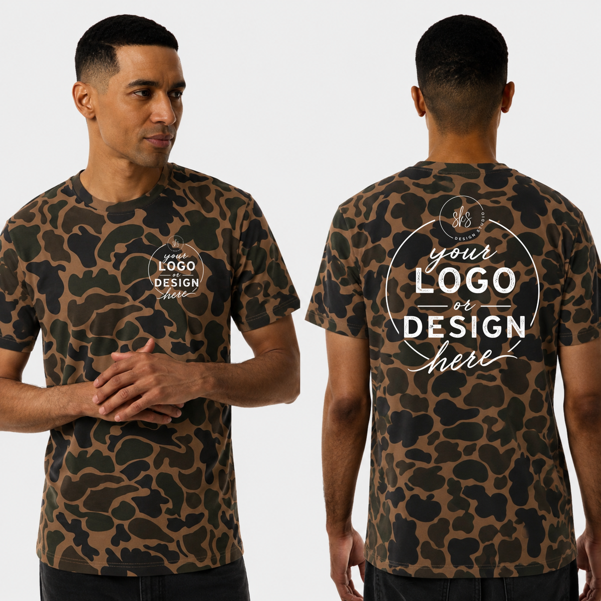 CUSTOM LOGO | Unisex Camo T-Shirt [INDEPENDENT TRADING CO]