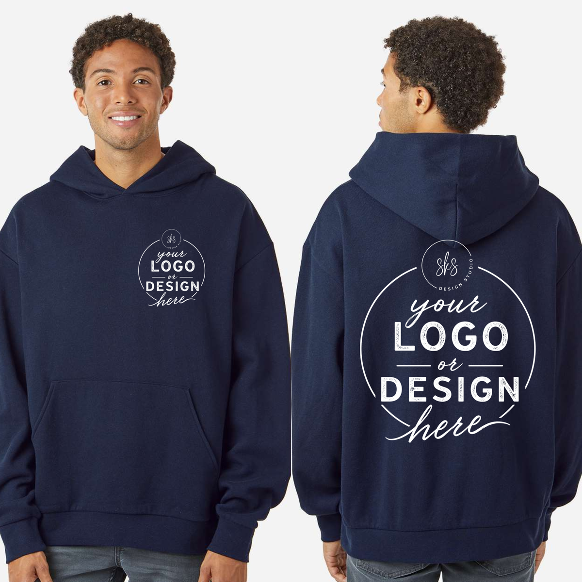 CUSTOM LOGO | Unisex Oversized Hoodie [INDEPENDENT TRADING CO]