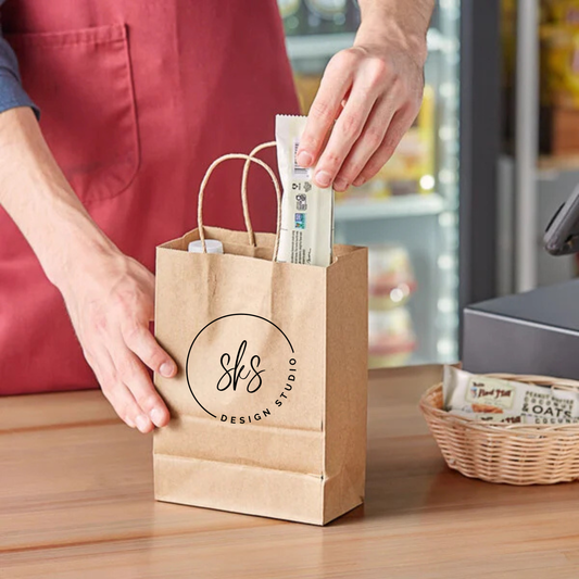 CUSTOM LOGO | Kraft Paper Bags