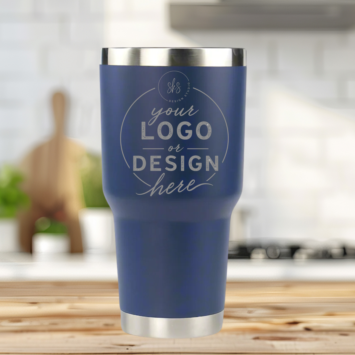 CUSTOM LOGO | ENGRAVED | 30oz Stainless Steel Tumbler
