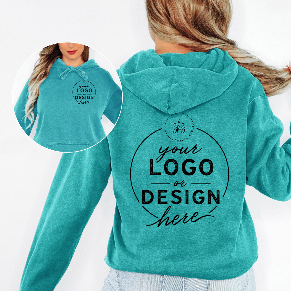CUSTOM LOGO | Unisex Hoodie Sweatshirt [COMFORT COLORS]