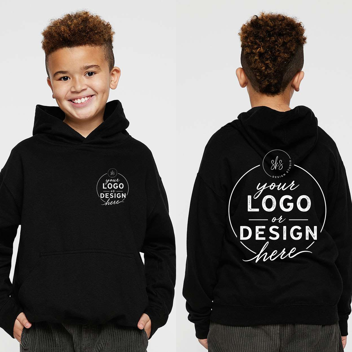 CUSTOM LOGO | Youth Hoodie Sweatshirt [LAT]