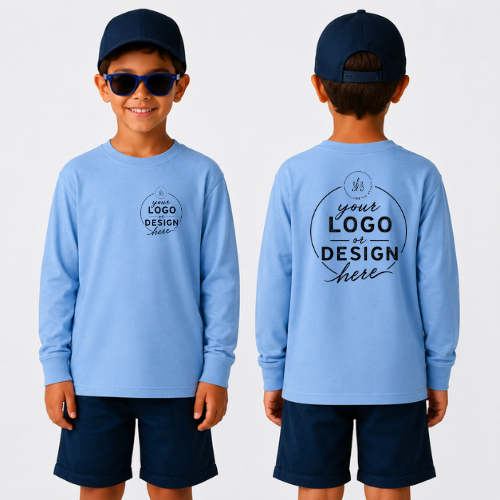 CUSTOM LOGO | Youth Unisex Long Sleeve Shirt [GILDAN]