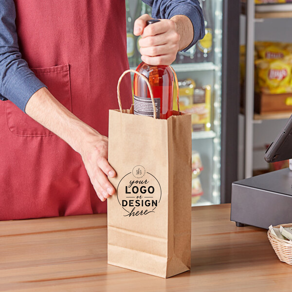 CUSTOM LOGO | Kraft Paper Bags