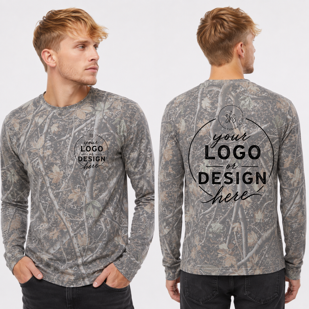 CUSTOM LOGO | Unisex Camo Long Sleeve Shirt [INDEPENDENT TRADING CO.]