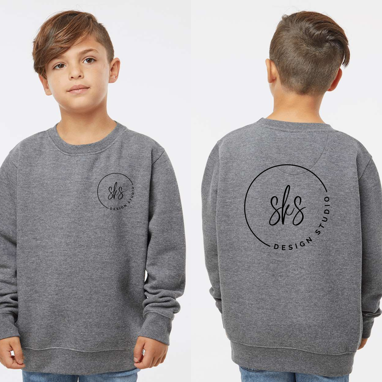 CUSTOM LOGO | Youth Crewneck Sweatshirt [LAT]