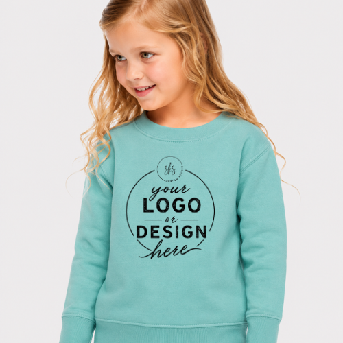 CUSTOM LOGO | Toddler Crewneck Sweatshirt [RABBIT SKINS]