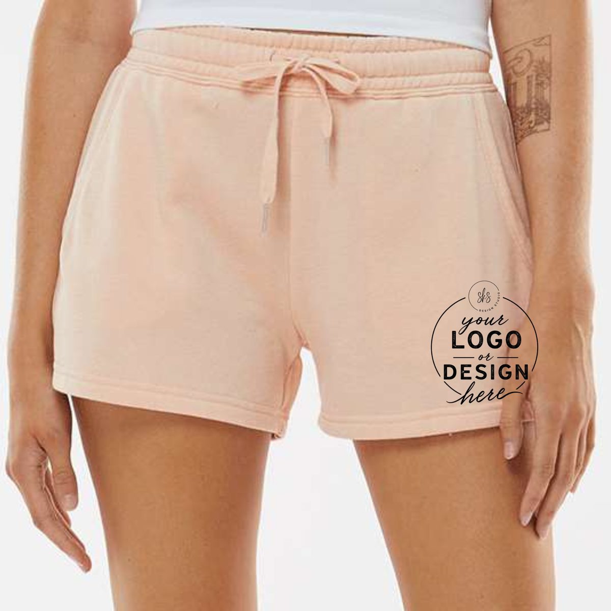 CUSTOM LOGO | Women's Lightweight Fleece Short [INDEPENDENT TRADING CO]