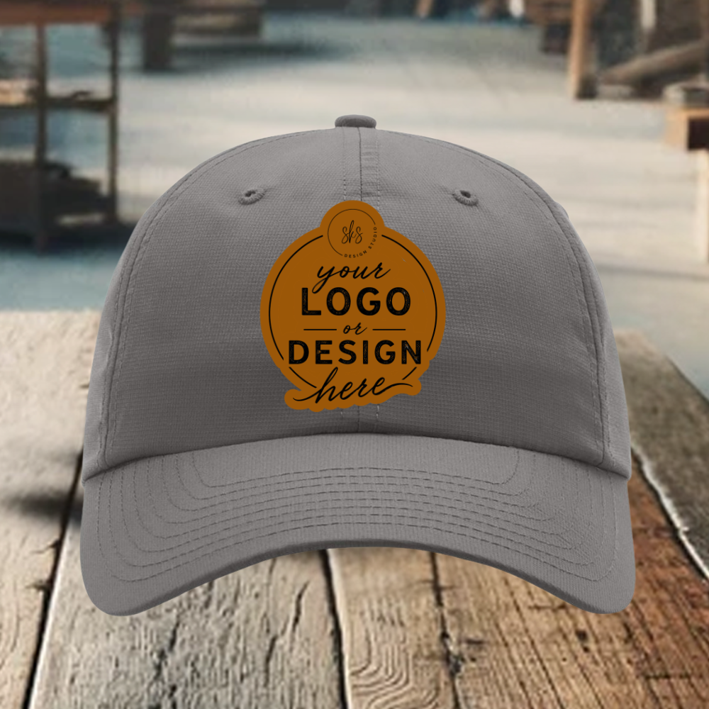 CUSTOM LOGO | Richardson 220 Relaxed Performance Lite Cap with Laser Engraved Leather Patch