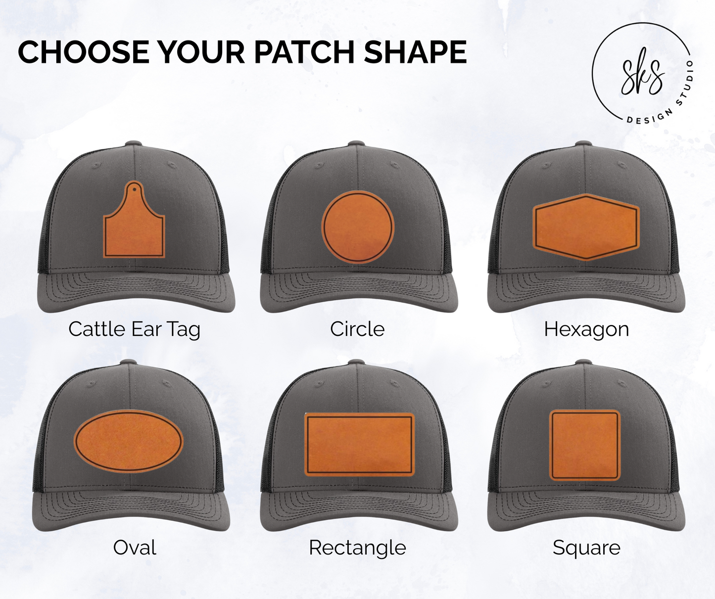 CUSTOM LOGO | Richardson 112 Hat with Laser Engraved Leather Patch