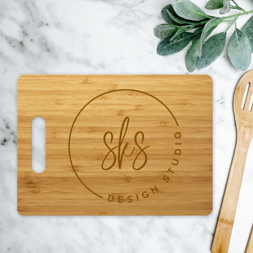 CUSTOM Logo | ENGRAVED | 15" x 11" Cutting Board