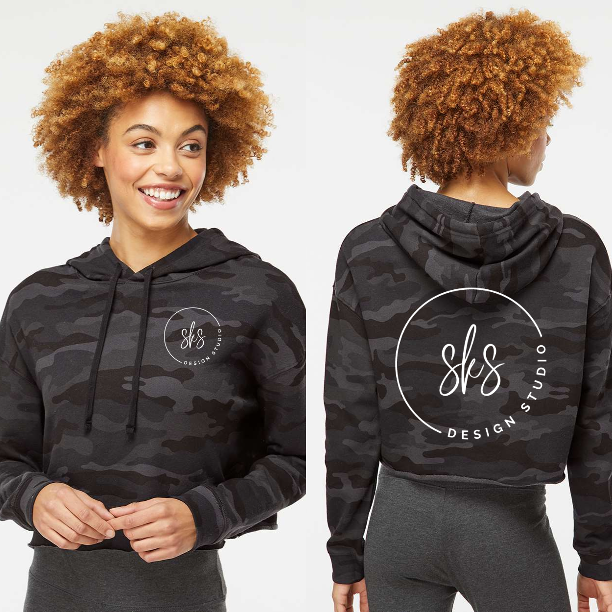 CUSTOM LOGO | Women’s Lightweight Crop Hoodie [INDEPENDENT TRADING CO]