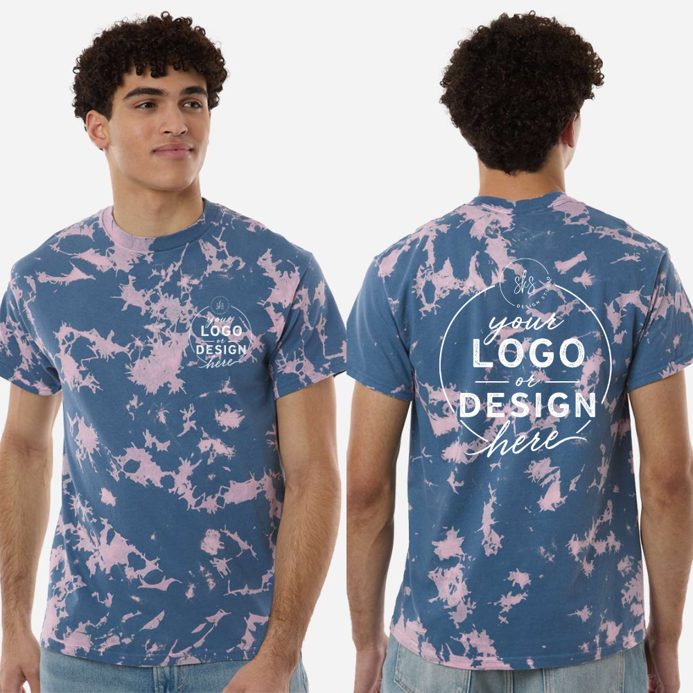 CUSTOM LOGO | Unisex Bleach Out Dyed T-Shirt [COLORTONE]