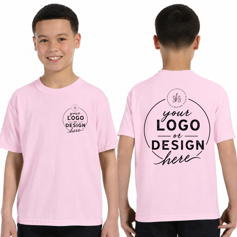 CUSTOM LOGO | Youth Unisex T-Shirt [COMFORT COLORS]